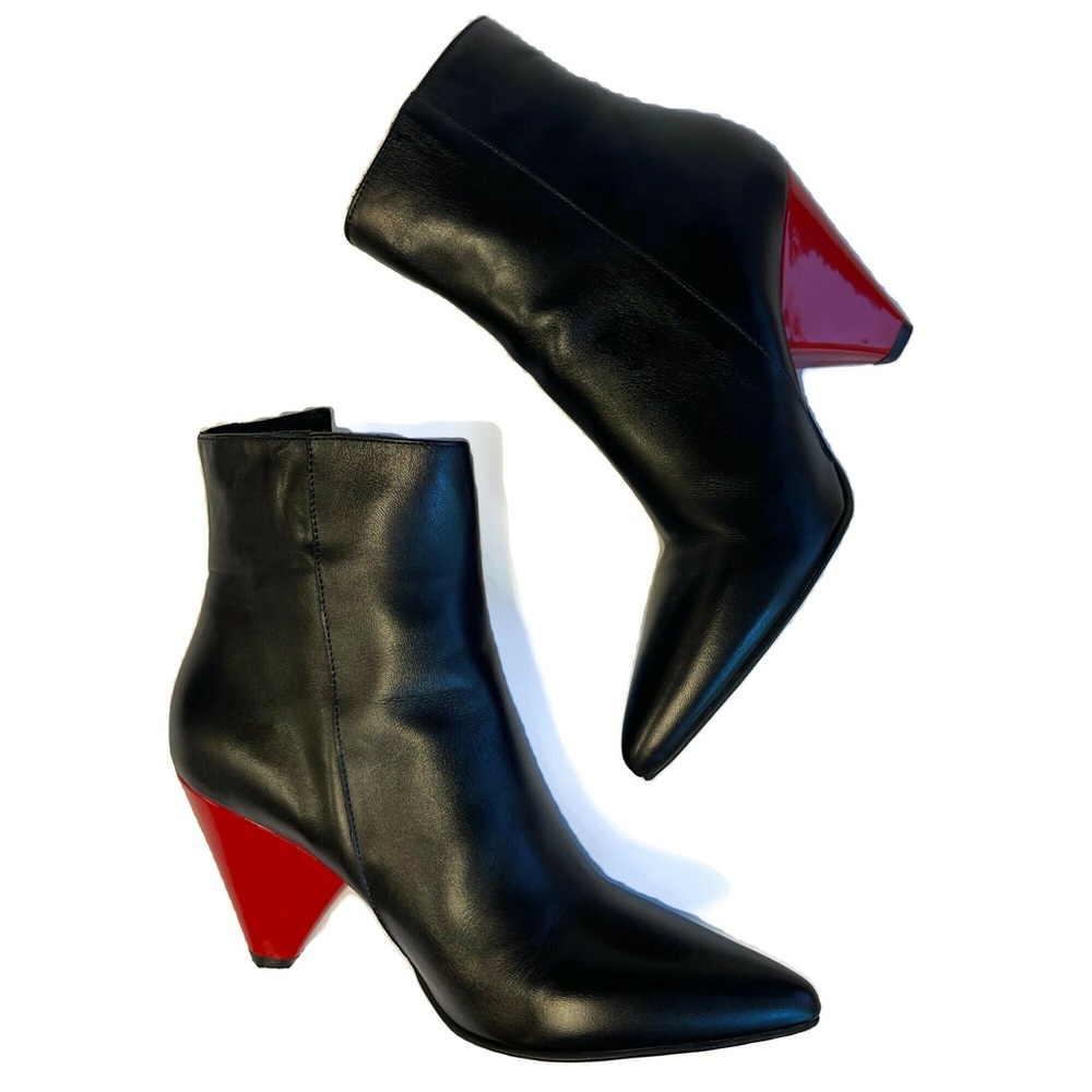 👢Divine Follie Leather Ankle Booties - 39